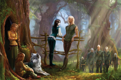 

Elves Fence Forest Wolf Paper Poster 12"x18" Paper Print(13 inch X 19 inch, Rolled)