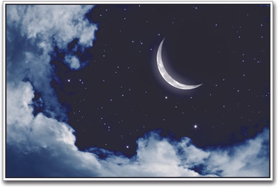 

Moon and Stars in the Sky Paper Print(12 inch X 18 inch)