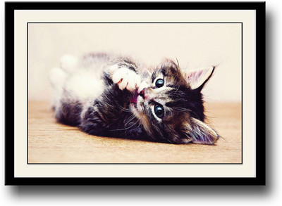 

Baby cat Fine Art Print(10 inch X 14 inch, Framed)