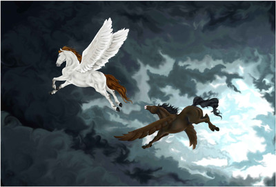 

Pegasus Magical Paper Print(13 inch X 19 inch, Rolled)