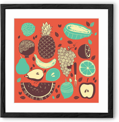 

Fruits Fine Art Print(24 inch X 24 inch, Framed)