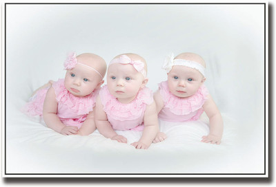 

Three cute little girls Fine Art Print(12 inch X 18 inch, Rolled)