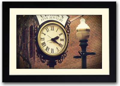 

Vintage Clock Fine Art Print(14 inch X 20 inch, Framed)