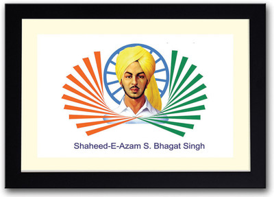 

Shaheed Bhagat Singh amazing Fine Art Print(14 inch X 20 inch, Framed)