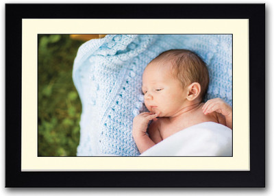 

Newborn Baby Looking Cute Fine Art Print(14 inch X 20 inch, Framed)