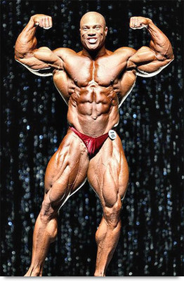 

Phil Heath shows Muscles Paper Print(18 inch X 12 inch, Stacked)