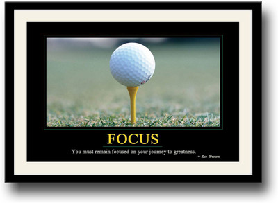 

Focus motivational Quote Fine Art Print(10 inch X 14 inch, Framed)