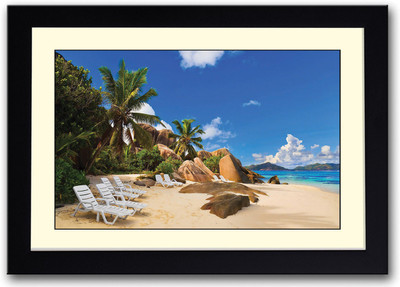 

Relaxing Beach View Fine Art Print(14 inch X 20 inch, Framed)