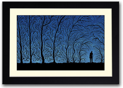 

Man and Trees Artistic Fine Art Print(14 inch X 20 inch, Framed)