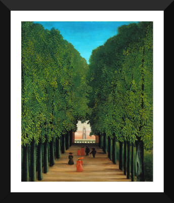 

Tallenge Modern Masters Collection - The Avenue in the Park at Saint Cloud by Henri Rousseau - Premium Quality A3 Size Framed Poster Paper Print(17 inch X 12 inch, Framed)