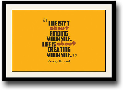 

George Bernard Life quote Fine Art Print(10 inch X 14 inch, Framed)