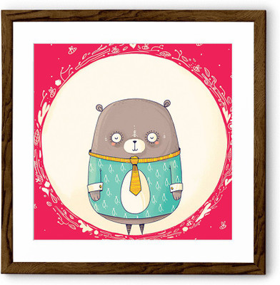 

Circle Bear Fine Art Print(24 inch X 24 inch, Framed)