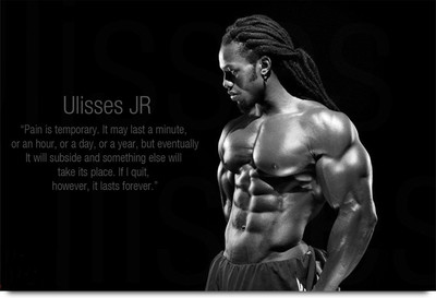 

Ulisses JR Quotation Body Building Paper Print(12 inch X 18 inch, Stacked)