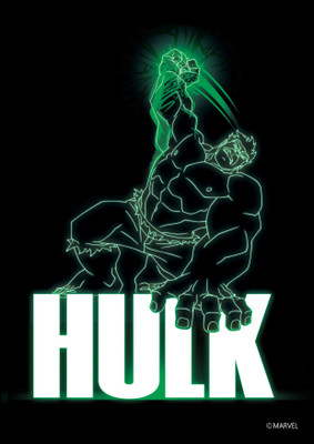 

ORKA Marvel-Glossy Hulk Digital Printed with Laminated Paper Print(18 inch X 12 inch, Rolled)
