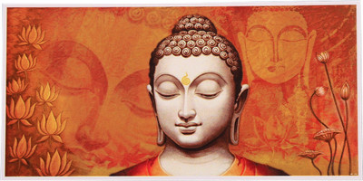 

Textured Art Buddha Fine Print Unframed Poster Fine Art Print(20 inch X 40 inch, Rolled)