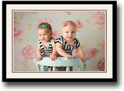 

Two baby girls Fine Art Print(10 inch X 14 inch, Framed)