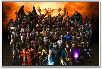 

Mortal Kombat Characters Paper Print(12 inch X 18 inch)