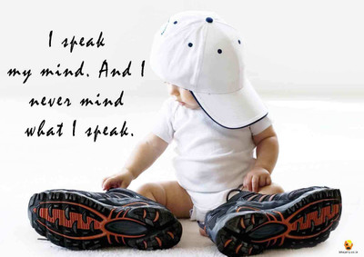 

Bheja Fry Poster Never Mind What I Speak (29.7 cm x 42 cm) Paper Print(11.69 inch X 16.53 inch, Rolled)