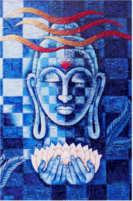 

Lord Buddha Painting Poster Paper Print(18 inch X 12 inch, Rolled)