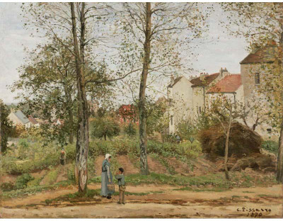 

Tallenge Modern Masters Collection - Houses at Bougival by Camille Pissarro - A3 Size Premium Quality Rolled Poster Paper Print(16.5 inch X 11.7 inch, Rolled)