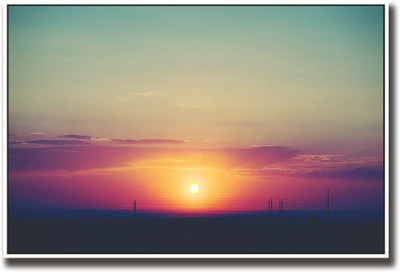 

Beautiful sunset view Fine Art Print(12 inch X 18 inch, Rolled)