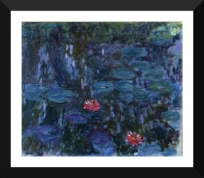 

Tallenge Old Masters Collection - Water lilies By Claude Monet - Premium Quality A3 Size Framed Poster Paper Print(17 inch X 12 inch, Framed)