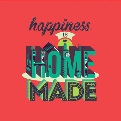 

Happiness Home Red Fine Art Print(24 inch X 24 inch, Rolled)