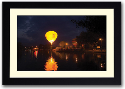 

Yellow Hot Air balloon Fine Art Print(14 inch X 20 inch, Framed)