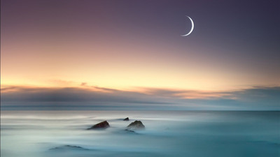 

Moon Sea Nature Poster Paper Print(12 inch X 18 inch, Rolled)