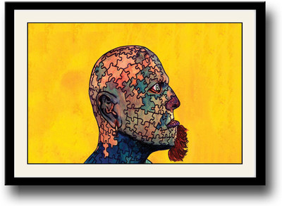 

Man with beard artistic Fine Art Print(10 inch X 14 inch, Framed)