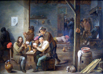 

Tavern Scene - Medium Size Ready To Frame Rolled Digital Art Print On Photographic Paper(24 inch X 18 inch, Rolled)