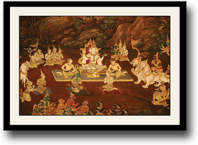 

Ancient Painting Fine Art Print(10 inch X 14 inch, Framed)