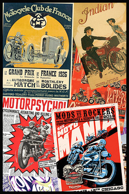 

Vintage Motorcycles Poster Photographic Paper(18 inch X 12 inch)