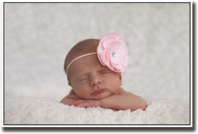 

Cute Baby with pink bow APS1590 Fine Art Print(12 inch X 18 inch, Rolled)