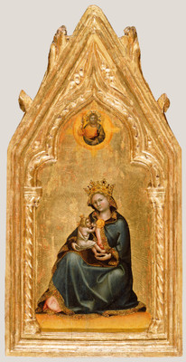 14% OFF on Madonna Of Humility By Guariento Di Arpo Italian Active Fine Art Print(18 inch X 9.25 inch)