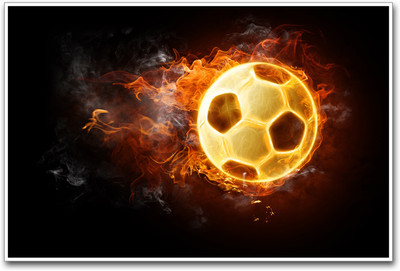 

Burning Football Paper Print(12 inch X 18 inch)