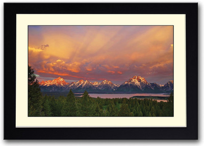 

Sun Shining on Mountains Fine Art Print(14 inch X 20 inch, Framed)