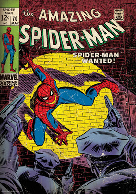 

Spider-man wanted poster (Officially Licensed) Paper Print(36 inch X 24 inch, Rolled)