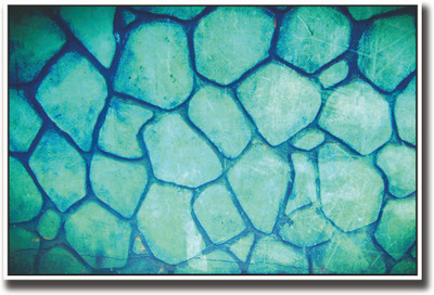 

Vintage Blue stones art Fine Art Print(12 inch X 18 inch, Rolled)