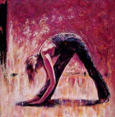 

Spirit Of Sports - Abstract Painting - Yoga Pose 2 - A3 Size Unframed Poster Paper Print(16.5 inch X 11.6 inch)