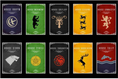 

Game Of Thrones All Clans_poster Paper Print(12 inch X 18 inch, Rolled)