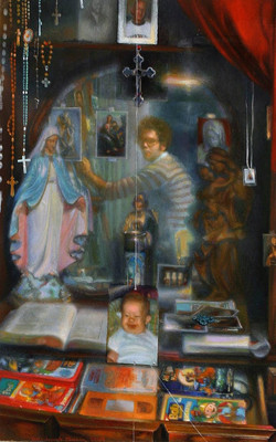 25% OFF on Elite Collection Frameless Painting Western-0308 Canvas Art(22 inch X 16 inch)