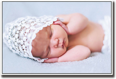 

Baby holding ears Fine Art Print(12 inch X 18 inch, Rolled)