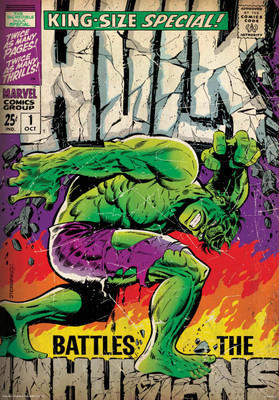 

Hulk battles poster (Officially Licensed) Paper Print(18 inch X 12 inch, Rolled)