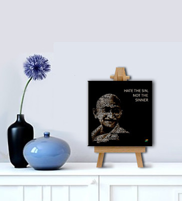 

Tallenge - Mahatma Gandhi Motivational Quotes - Hate The Sin, Not The Sinner - Gallery Wrap With Easel Canvas Art(8 inch X 8 inch, Gallery Wrap)