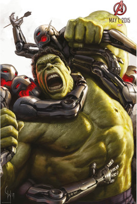 

Hulk In Action - Avengers (Officially Licensed) Paper Print(24 inch X 16 inch, Rolled)