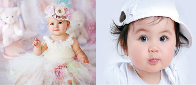 

Baby Poster Cute Smiling New Born Kid Infant Child Wall Decor – 2 Pcs Combo Photographic Paper(12 inch X 18 inch)