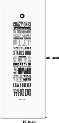 50% OFF on Steve Jobs - Crazy Ones Paper Print(25 inch X 10 inch, Rolled)