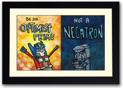 

Optimist Prime inspirational Fine Art Print(14 inch X 20 inch, Framed)