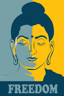 Posterhouzz Gautam Buddha (Buddhism) Poster Paper Print(18 inch X 12 inch, Rolled)